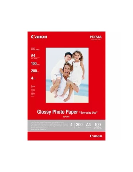 Canon GP-501 Papel Fotográfico A4 Brilhante 200g 100 Folhas