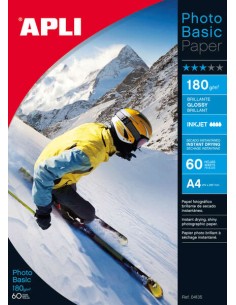 Apli Papel Fotográfico Photobasic A4 180g 60 Folhas
