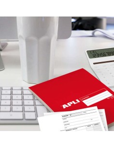 Apli Talonário Guia de Remessa 1/4 Natural Lito A-118 - Papel Autocopiativo - 4 Folhas por Jogo - Numerado - Tamanho 210x148mm  2