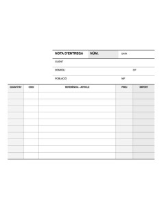 Apli Talonário Entrega 1/8 Paisagem Duplicado - Formato Paisagem - 2 Cópias - Numeração Sequencial - Papel Autocopiativo - Catá