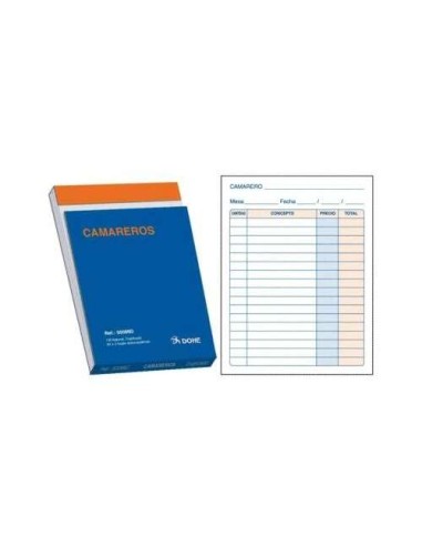 Dohe Talonário de Comandas Duplicado a 2 Tintas 50x2 Folhas - Oitavo Natural