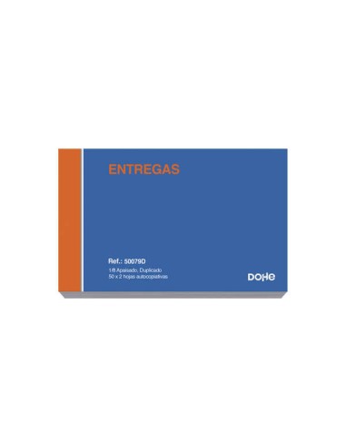 Dohe Talonários Pré-impressos a Duas Tintas em Papel Autocopiativo - Oitavo Paisagem - 100 Folhas - Duplicado