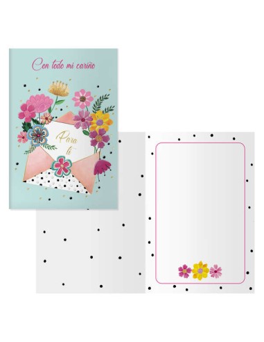 Dohe Pack de 6 Cartões de Felicitação - 11.5x17cm - Impressão a Cores - Estampagens com Filme de Cor - Estampagem a Seco - Pape