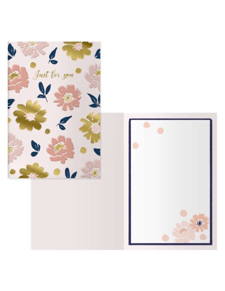 Dohe Pack de 6 Cartões de Felicitação - 11.5x17cm - Impressão a Cores - Estampagens com Filme de Cor - Estampagem a Seco - Pape