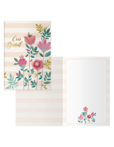 Dohe Pack de 6 Cartões de Felicitação - 11.5x17cm - Impressão a Cores - Estampagens com Filme de Cor - Estampagem a Seco - Pape