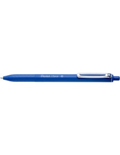 Pentel iZee Caneta Esferográfica Retrátil - Ponta 0.7mm - Traço 0.35mm - Clipe de Metal - Cor Azul