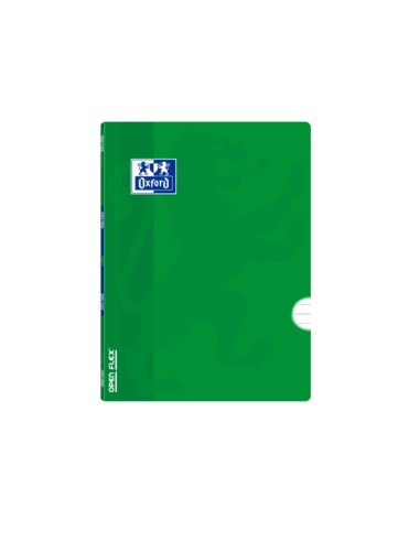 Oxford School Classic Openflex A5+ Caderno Grampeado - Capa de Plástico Resistente - 1 Linha com Margem - 48 Folhas - Cor Verde