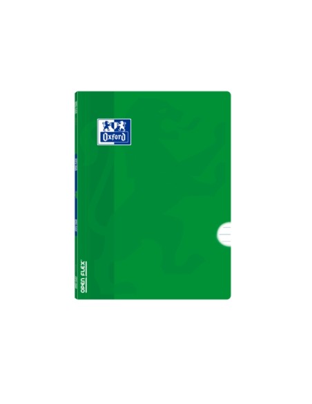 Oxford School Classic Openflex A5+ Caderno Grampeado - Capa de Plástico Resistente - 1 Linha com Margem - 48 Folhas - Cor Verde