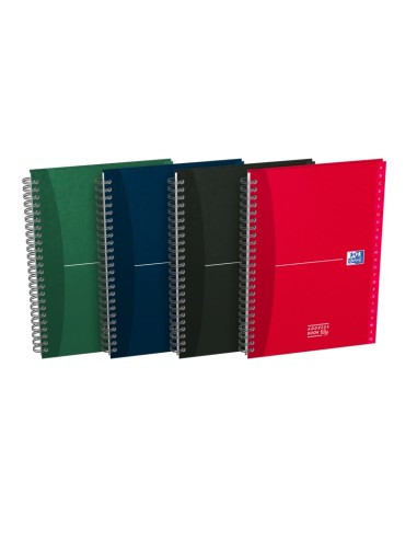 Oxford Office Essentials A5 Caderno com Capa Dura - Índice Telefônico - 90 Folhas - Cores Sortidas