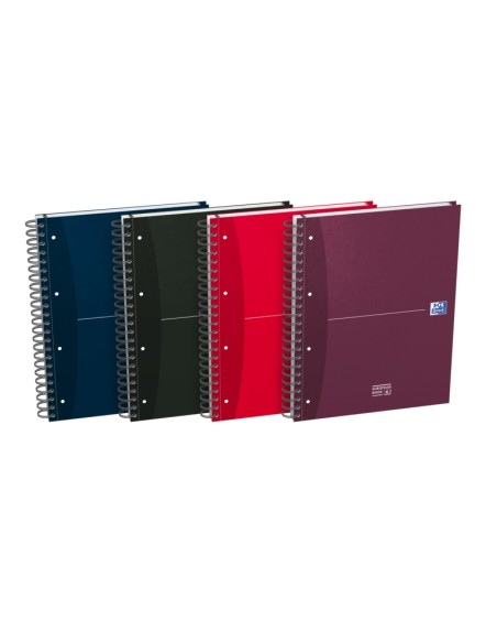 Oxford Office Essentials Europeanbook A4+ Capa Dura - 120 Folhas - Tamanho 4 5x5 - Cores Sortidas