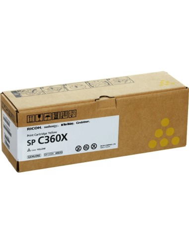 Ricoh Aficio SP-C361 Amarelo Cartucho de Toner Original - 408253/SPC360X