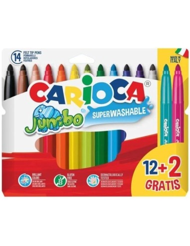 Carioca Expositor de Chão 12+2 Inclui 48 Packs Marcadores Joy 12+2, 24 Packs Marcadores Jumbo 12+2, 90 Packs Lápis de Cor Tita 