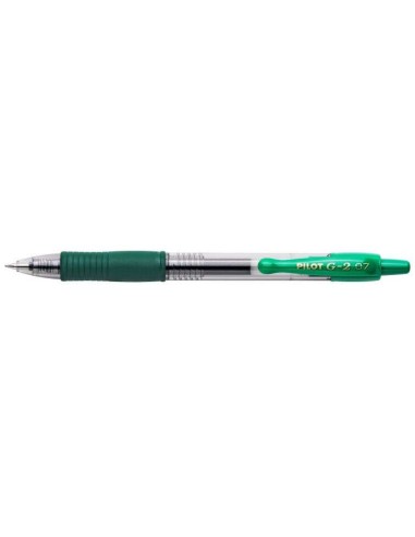 Pilot Caneta Gel G2 Rollerball Retrátil - Recarregável - Ponta de Bola Redonda 0.7mm - Traço 0.32mm - Grip Ergonômico - Cor Ver