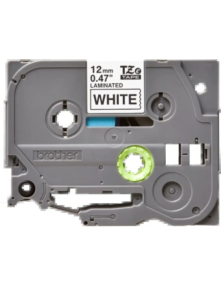 Brother TZe231 Fita Laminada Original de Etiquetas - Texto preto sobre fundo branco - Largura 12mm x 8 metros