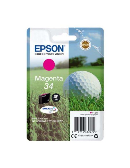 Epson T3463 (34) Magenta Cartucho de Tinta Original - C13T34634010