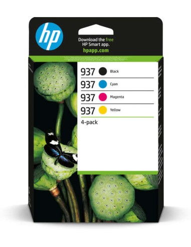 HP 937 Pacote de 4 Cartuchos de Tinta Originais - 6C400NE