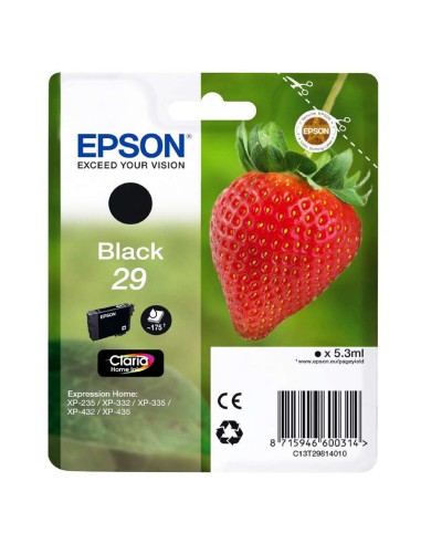 Epson T2981 (29) Preto Cartucho de Tinta Original - C13T29814012