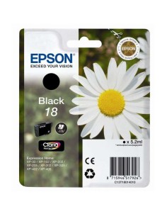 Epson T1801 (18) Preto Cartucho de Tinta Original - C13T18014012