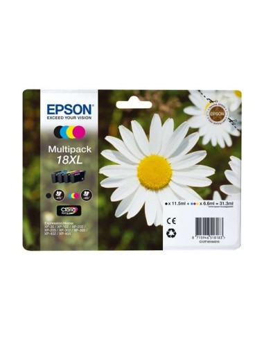 Epson T1816 (18XL) Pacote de 4 Cartuchos de Tinta Originais - C13T18164012