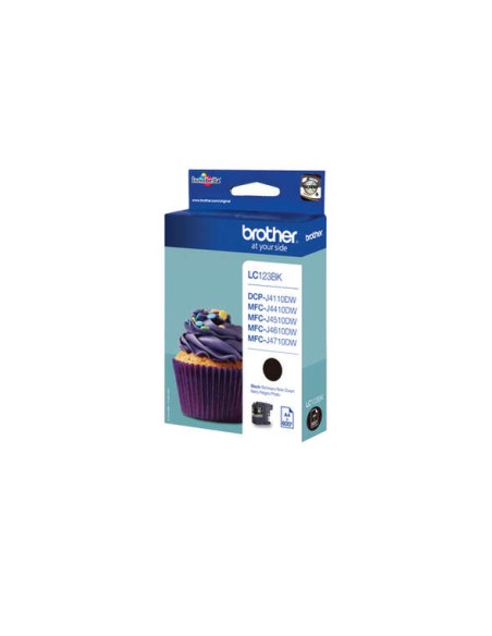 Brother LC123 Preto Cartucho de Tinta Original - LC123BKBP