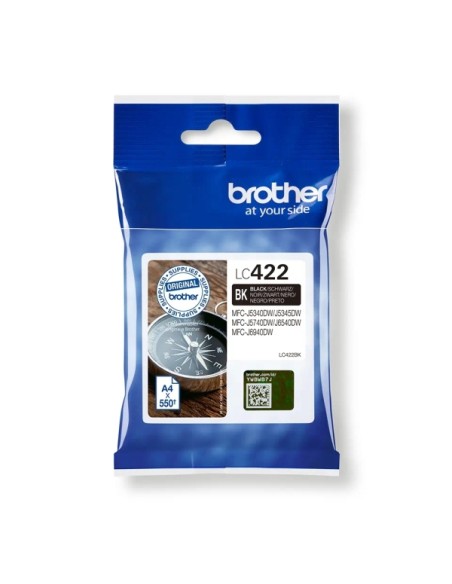 Brother LC422 Preto Cartucho de Tinta Original - LC422BK