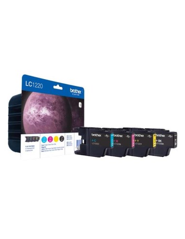 Brother LC1220 Pacote de 4 Cartuchos de Tinta Originais - LC1220VALBP