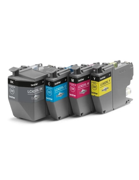 Brother LC422XL Pacote de 4 Cartuchos de Tinta Originais - LC422XLVAL