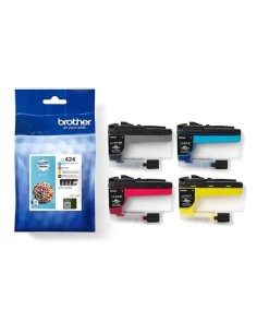 Brother LC424 Pacote de 4 Cartuchos de Tinta Originais - LC424VAL