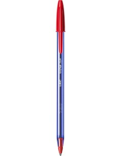 Bic Cristal Soft Canetas Esferográficas - Ponta Média de 1.2mm - Traço 0.45mm - Escrita mais Fluida - Cor Vermelha 2