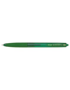 Pilot SuperGrip G Caneta Esferográfica Retrátil - Ponta Redonda 1.0mm - Traço 0.4mm - Tinta à Base de Óleo - Grip Ergonômico -