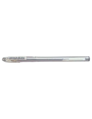 Pilot Caneta Gel G1 - Recarga - Ponta de Esfera 0.7mm - Traço 0.32mm - Corpo Transparente - Cor Prata