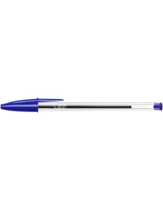 Bic Cristal Original Caneta Esferográfica - Ponta Redonda de 1.0mm - Traço 0.4mm - Tinta à Base de Óleo - Cor Azul 2
