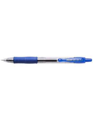 Pilot Caneta Gel G2 Rollerball Retrátil - Recarregável - Ponta de Bola Redonda 0.7mm - Traço 0.32mm - Grip Ergonômico - Cor Azu