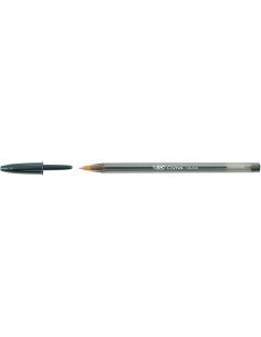 Bic Cristal Large Caneta Esferográfica - Ponta Grossa de 1.6mm - Traço de 0.60mm - Tinta à Base de Óleo - Translúcido - Cor Pre 2
