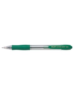 Pilot Caneta Esferográfica Retrátil SuperGrip - Ponta Redonda 1.0mm - Traço 0.27mm - Tinta à Base de Óleo - Grip Ergonômico - C