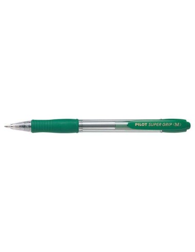Pilot Caneta Esferográfica Retrátil SuperGrip - Ponta Redonda 1.0mm - Traço 0.27mm - Tinta à Base de Óleo - Grip Ergonômico - C