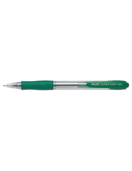 Pilot Caneta Esferográfica Retrátil SuperGrip - Ponta Redonda 1.0mm - Traço 0.27mm - Tinta à Base de Óleo - Grip Ergonômico - C