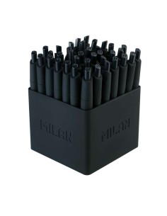 Milan P1 Touch Mini Caneta Esferográfica Retrátil - Ponta Redonda 1mm - Tinta à Base de Óleo - Escrita Suave - Cor Preta 2