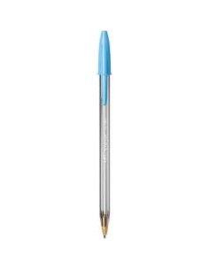 Bic Cristal Fun Caneta Esferográfica - Ponta Grossa de 1.6mm - Tinta à Base de Óleo - Cor Azul Turquesa 2