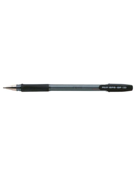 Pilot BPS-GP Caneta Recarregável com Ponta Extra Larga de 1,60mm - Traço de 0,33mm - Grip de Aderência - Cor Preta