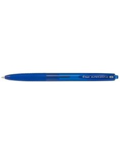 Pilot Caneta Esferográfica Retrátil SuperGrip G - Ponta Redonda 1.0mm - Traço 0.4mm - Tinta à Base de Óleo - Grip Ergonômico -