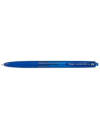 Pilot Caneta Esferográfica Retrátil SuperGrip G - Ponta Redonda 1.0mm - Traço 0.4mm - Tinta à Base de Óleo - Grip Ergonômico - 