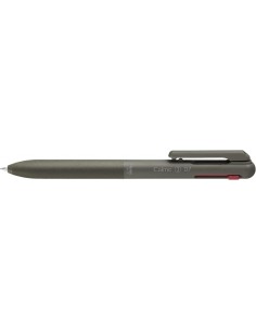 Pentel Calme Caneta Retrátil de 3 Cores 0.7mm - Corpo Cor Verde - Cores de Tinta Azul, Vermelho e Preto
