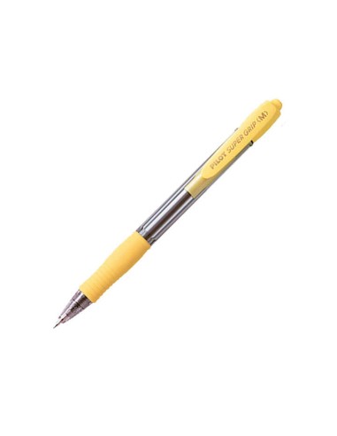 Pilot Caneta Esferográfica Retrátil SuperGrip - Ponta Redonda 1.0mm - Traço 0.27mm - Tinta à Base de Óleo - Grip Ergonômico - C