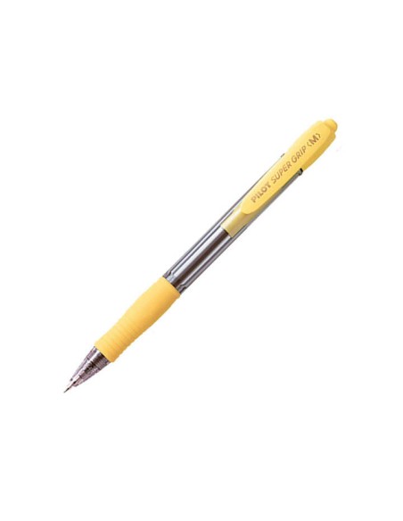 Pilot Caneta Esferográfica Retrátil SuperGrip - Ponta Redonda 1.0mm - Traço 0.27mm - Tinta à Base de Óleo - Grip Ergonômico - C