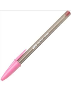 Bic Cristal Fun Caneta Esferográfica - Ponta Grossa de 1.6mm - Tinta à Base de Óleo - Cor Rosa 2