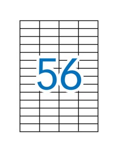 Apli Etiquetas Brancas Permanentes 52.5 x 21.2mm 500 Folhas