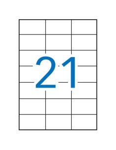 Apli Etiquetas Brancas Permanentes 70,0 x 42,4mm 500 Folhas