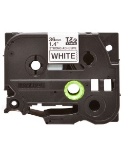 Fita Laminada Super Adesiva Original Brother TZeS261 para Etiquetas - Texto preto sobre fundo branco - Largura 36mm x 8 metros 2