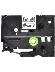 Brother TZeSE5 Fita Laminada de Segurança Original de Etiquetas - Texto preto sobre fundo branco - Largura 24mm x 8 metros